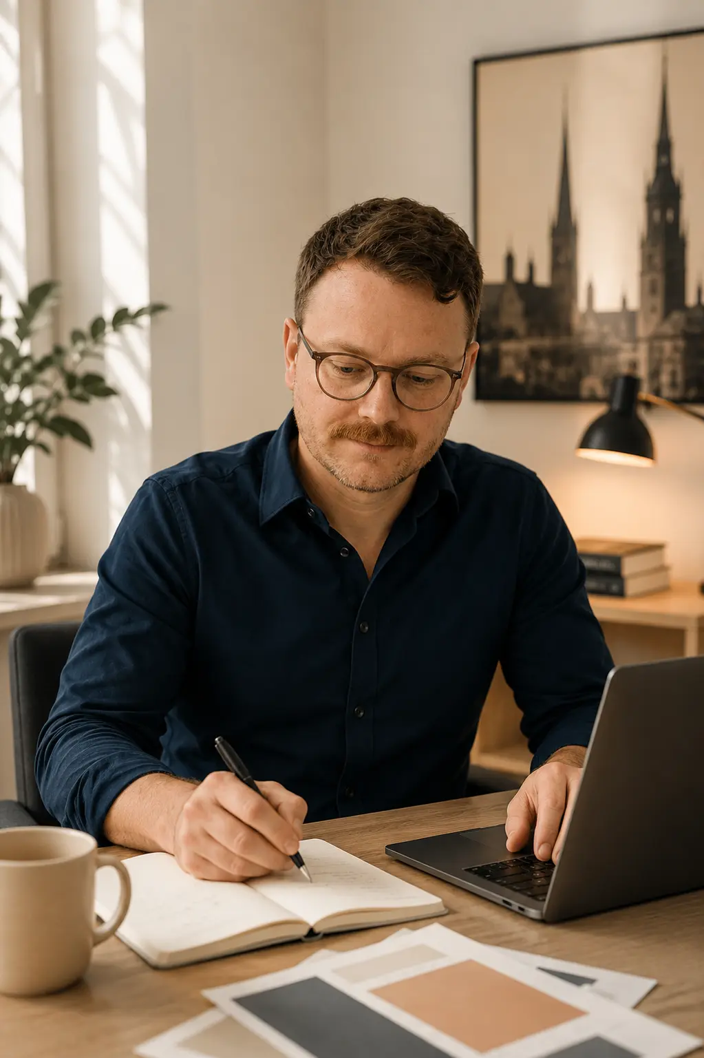 Axel Ajdukonis bei der Arbeit